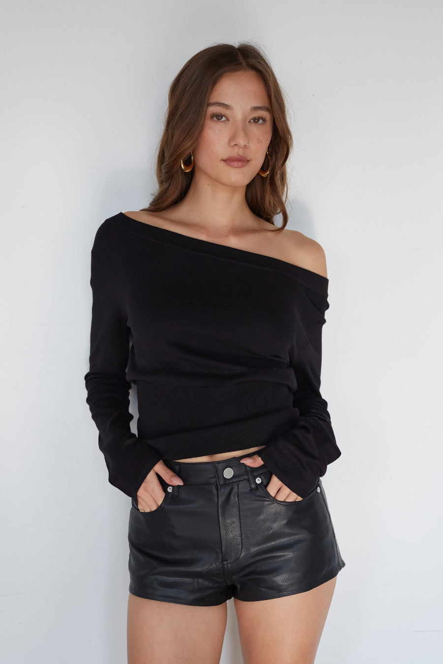 Tatum Off the Shoulder Knit Top
