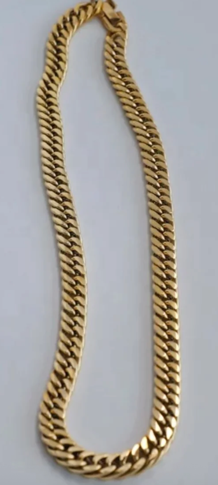 Chunky Shiny Chain Necklace, Gold