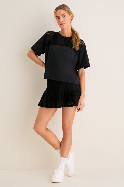 Black Cane 13 Inch Williams Tennis Skirt