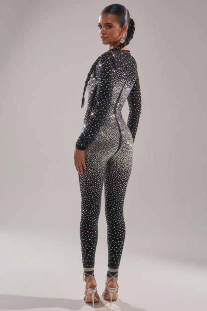 ALL ABOUT ME RHINESTONE JUMPSUIT