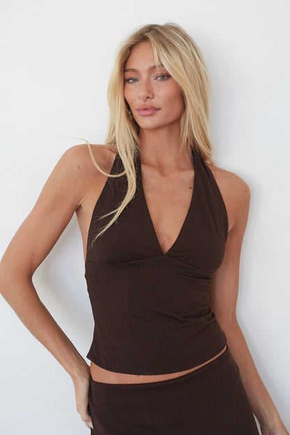Chloe Halter Crop Top