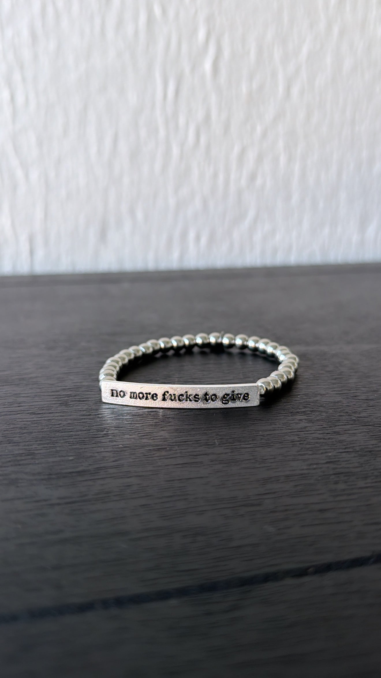 No More Bracelet, Silver Bead