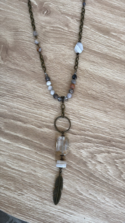 Drifter Bamboo Necklace, Multi