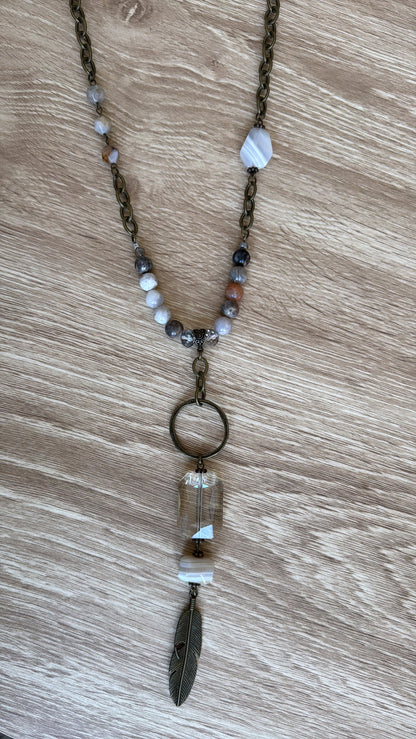 Drifter Bamboo Necklace, Multi