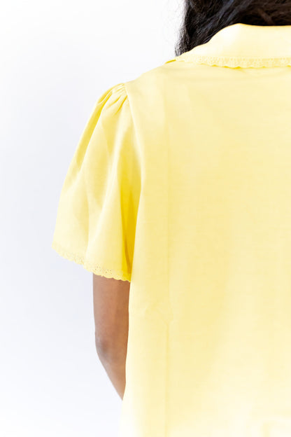 Estie Collared Polo · Yellow  ⭐︎ Restocked