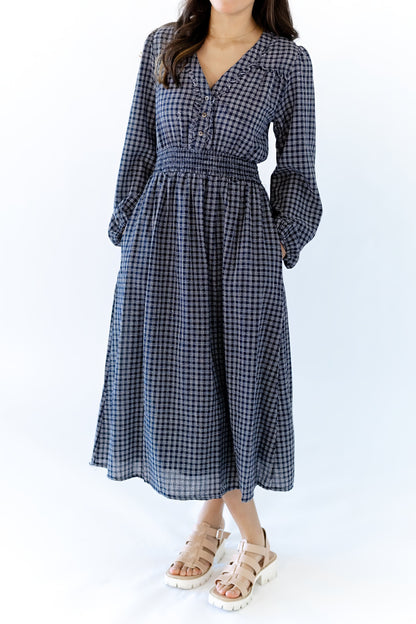 Izzy Smocked Plaid Dress