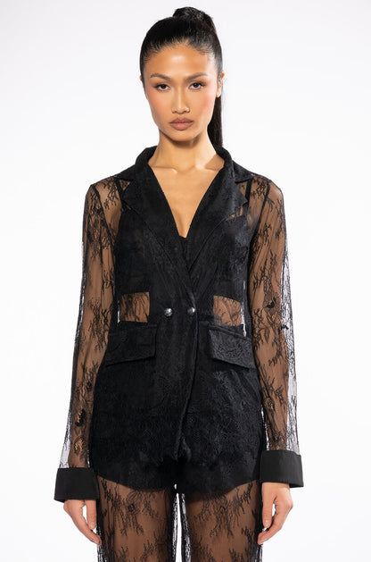 ALL OVER LACE BLAZER