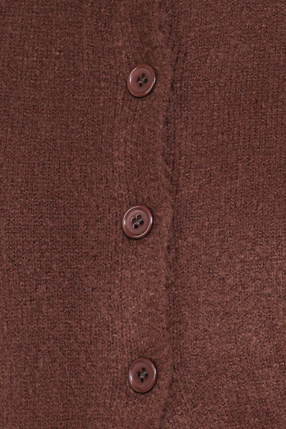 Lilith Knit Top - Chocolate Brown