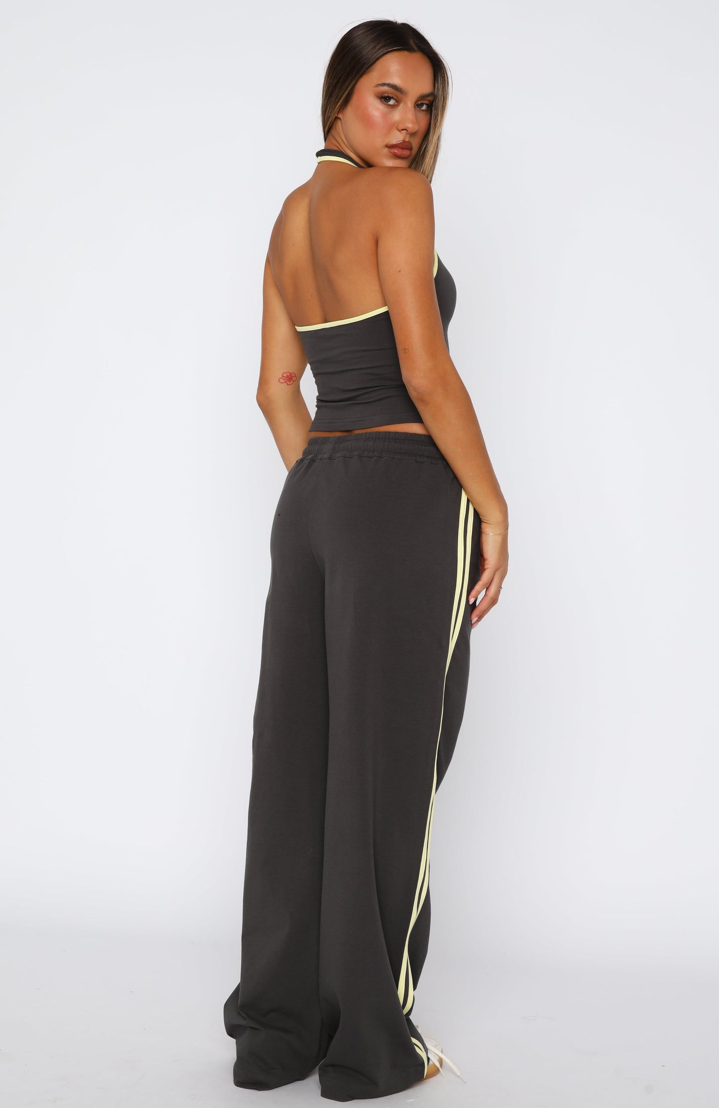 Star Of The Night Track Pants Charcoal