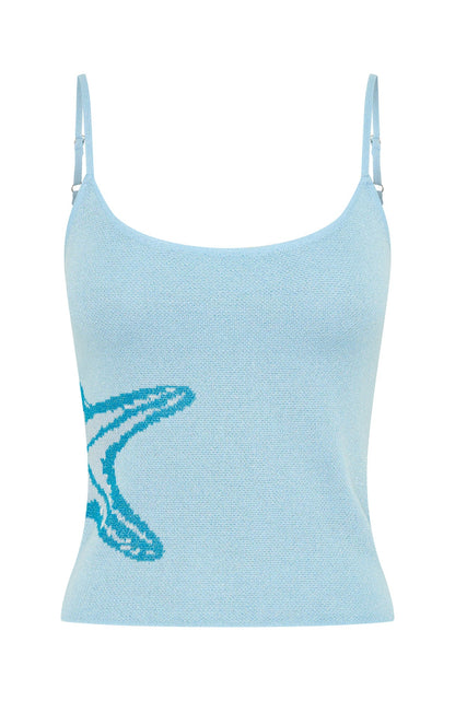 Good Energy Always Knit Top Azure